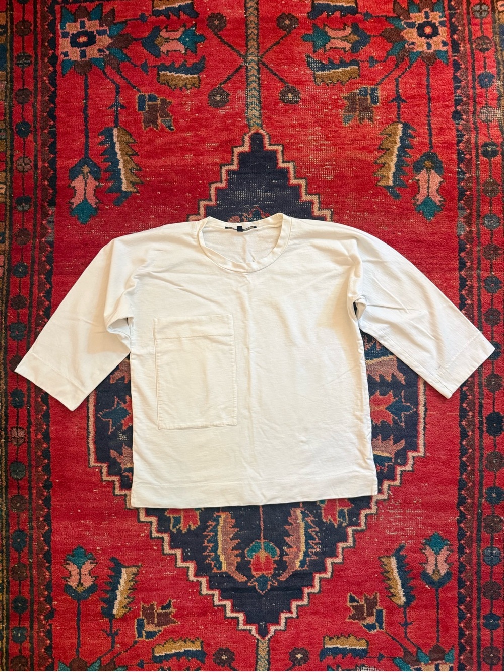 SOFIE D’HOORE Big Pocket Pullover - White Cotton Shirt - 34 XS S